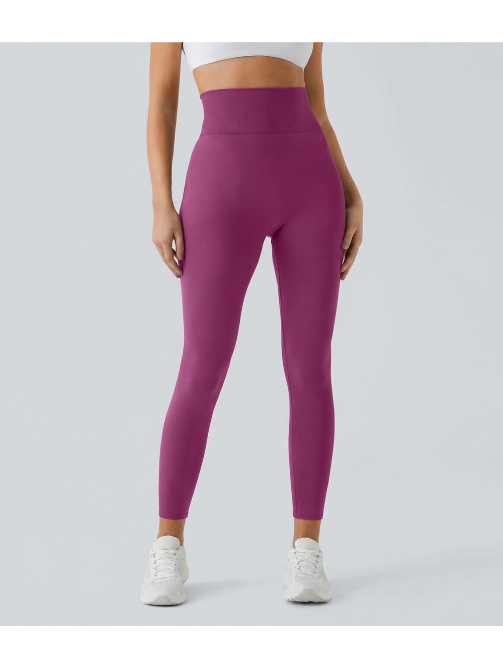 Halara OneForm Seamless Flow High Waisted Ruched Plain Leggings Size M 7/8